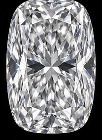 Elongated cushion cut diamond