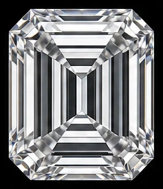 Emerald cut diamond
