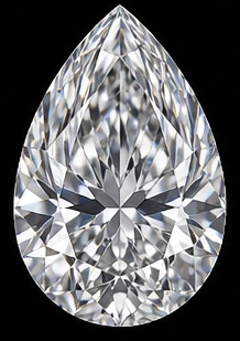 Pear cut diamond
