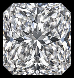 Radiant cut diamond