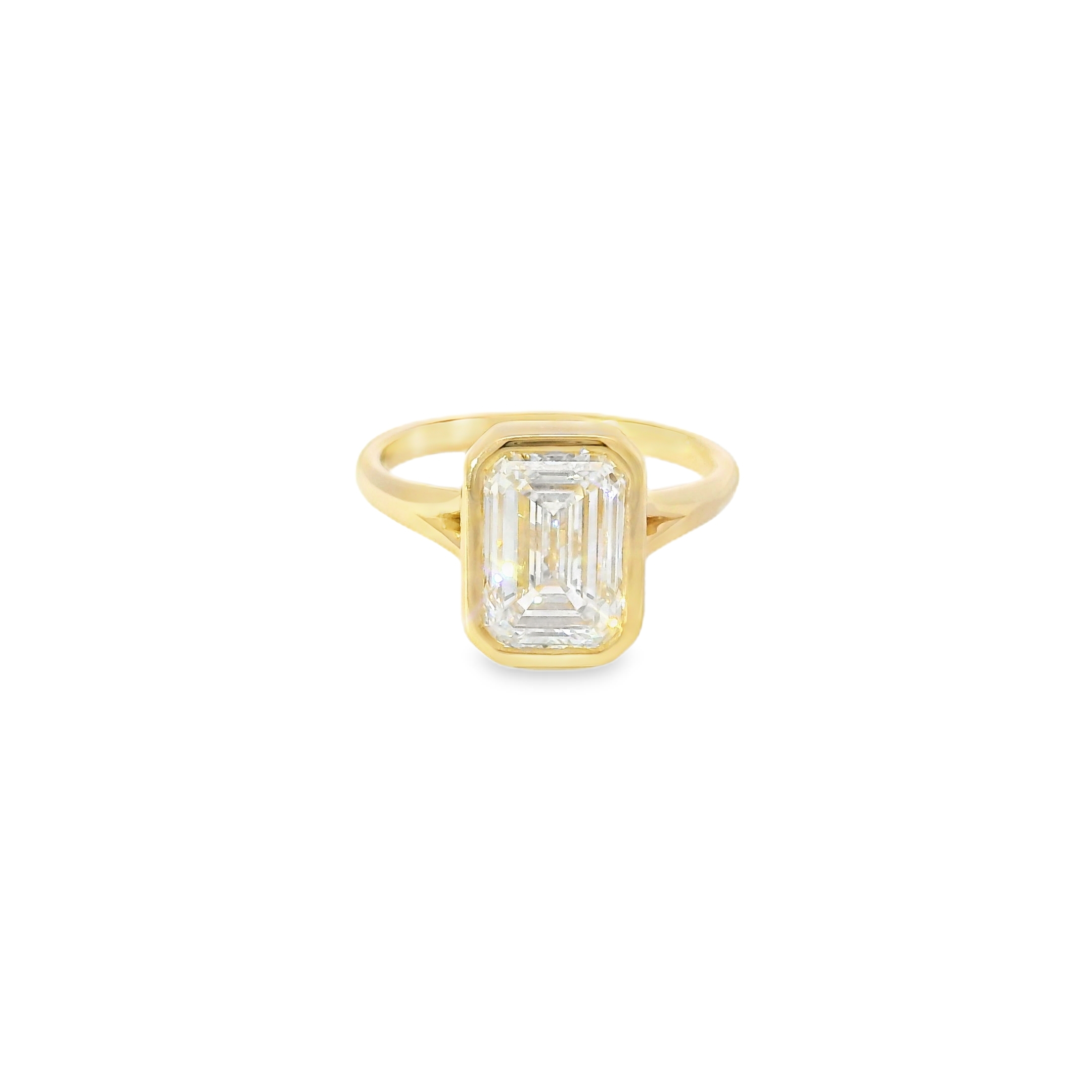 Bezel-set engagement ring, DAR-EN-0070, by Diamonds Above