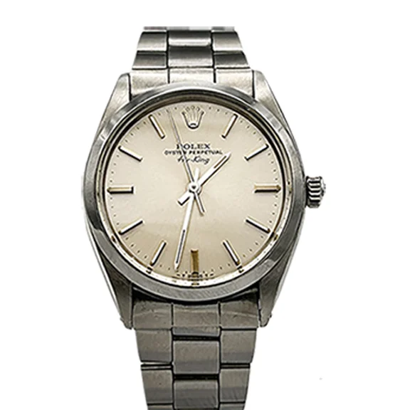 Rolex Air-King 5500 front dial at Diamonds Above Austin