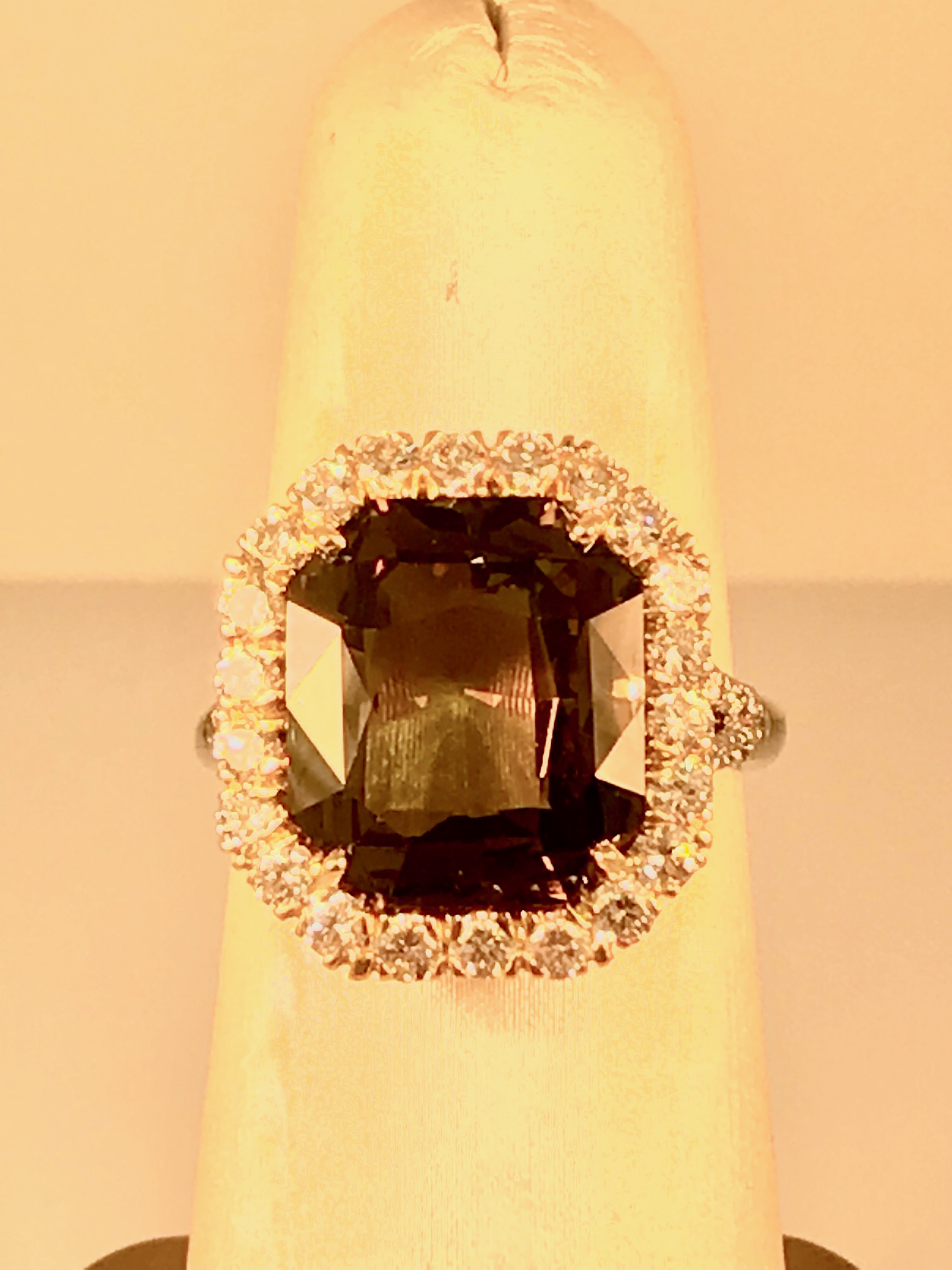 Vibrant sapphire gemstone for alternative engagement ring