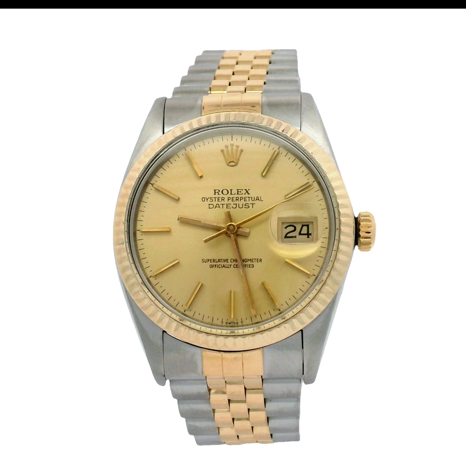 Rolex Datejust 16013 two-tone with champagne dial