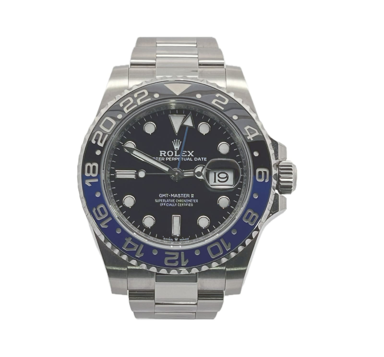 Rolex GMT-Master II Batman with blue and black ceramic bezel