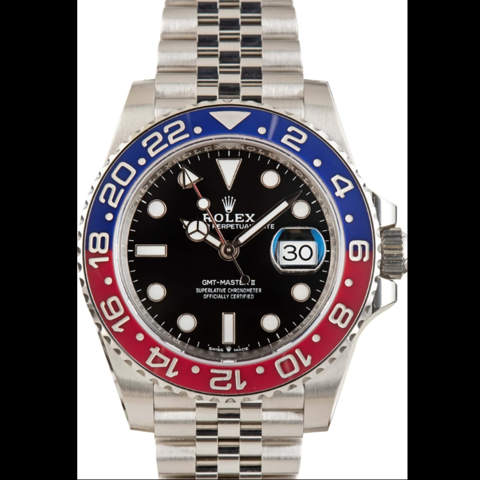 Rolex GMT-Master II Pepsi 126710BLRO with red and blue bezel