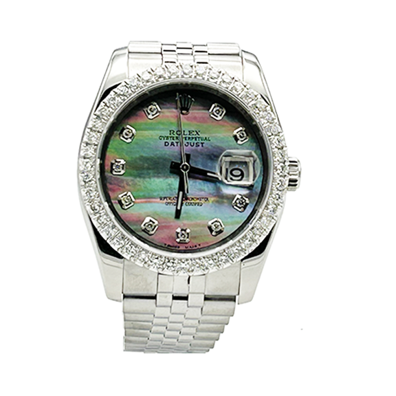 Rolex Datejust 41 reference 116234 with silver dial